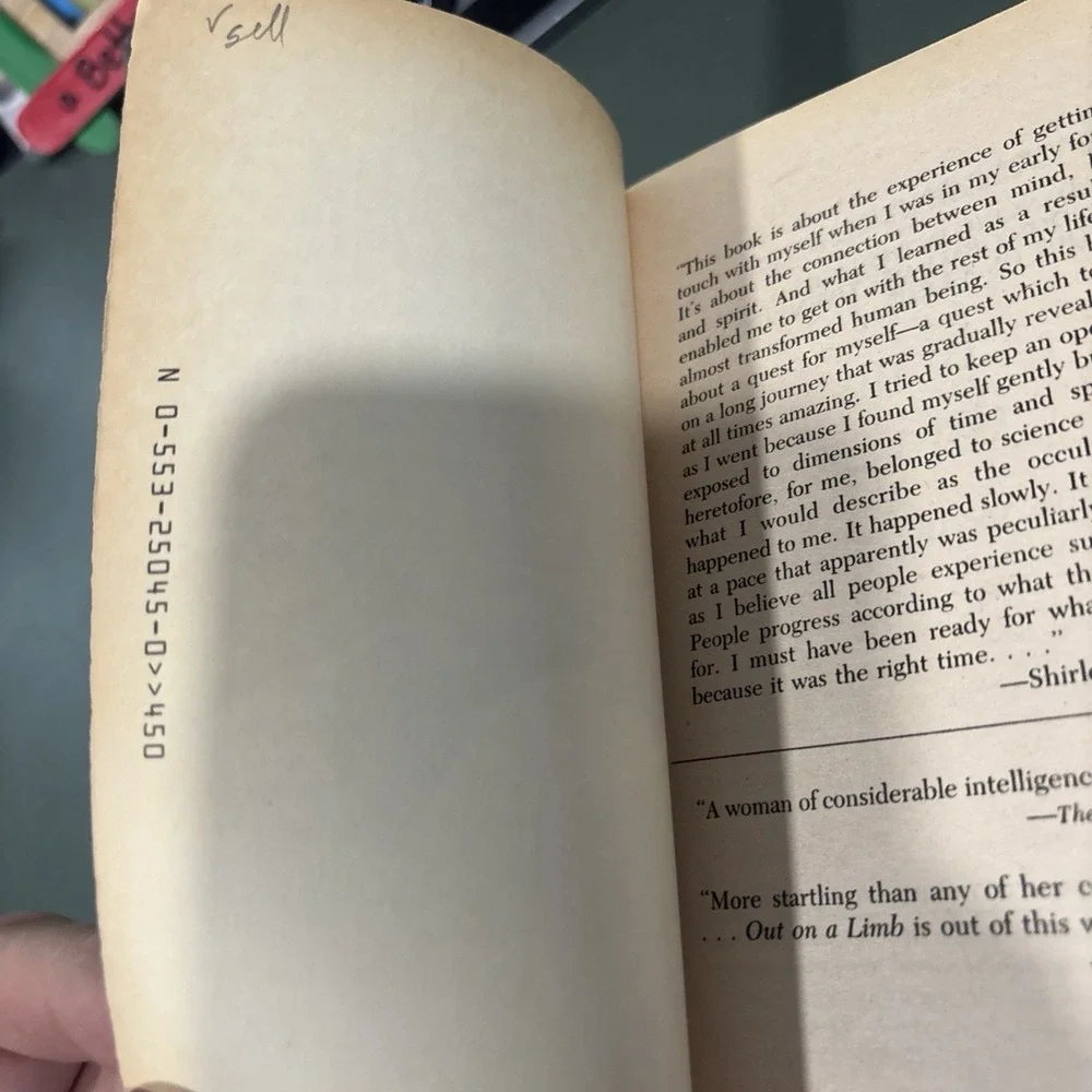 Out on a Limb Shirley MacLaine Bantam Books 1983 Paperback Biography